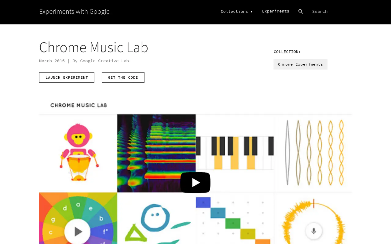 experiments.withgoogle.com 첫 화면