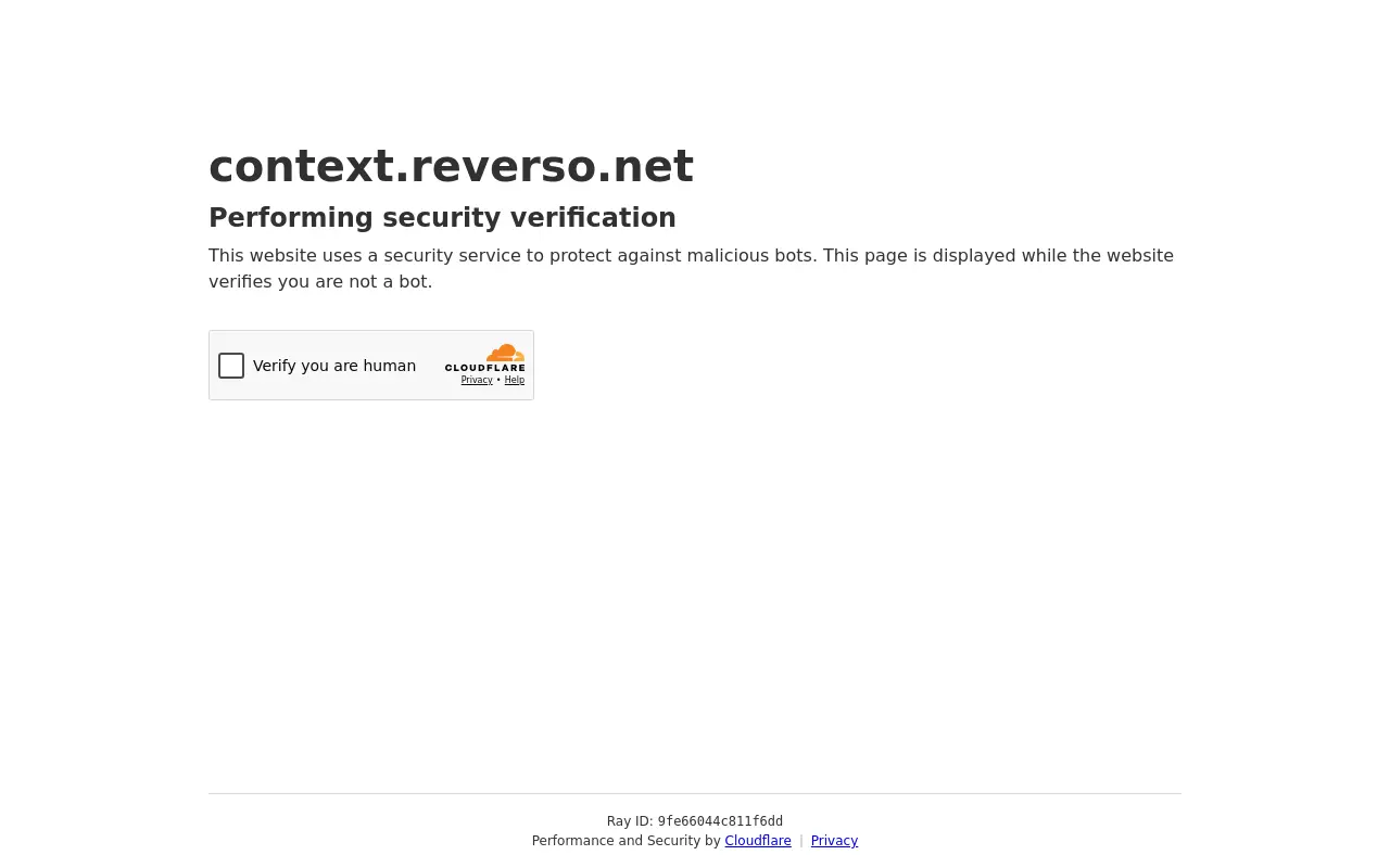 context.reverso.net 첫 화면
