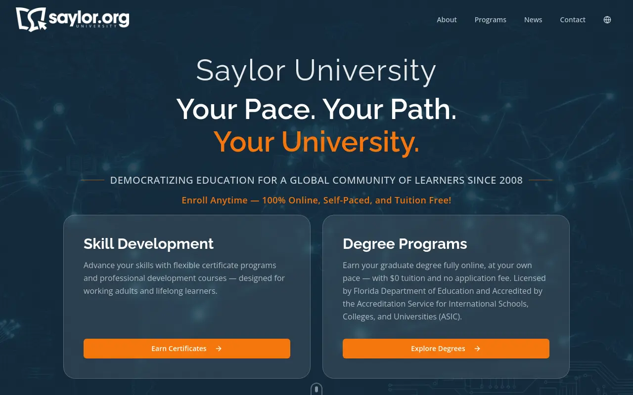 saylor.org 첫 화면