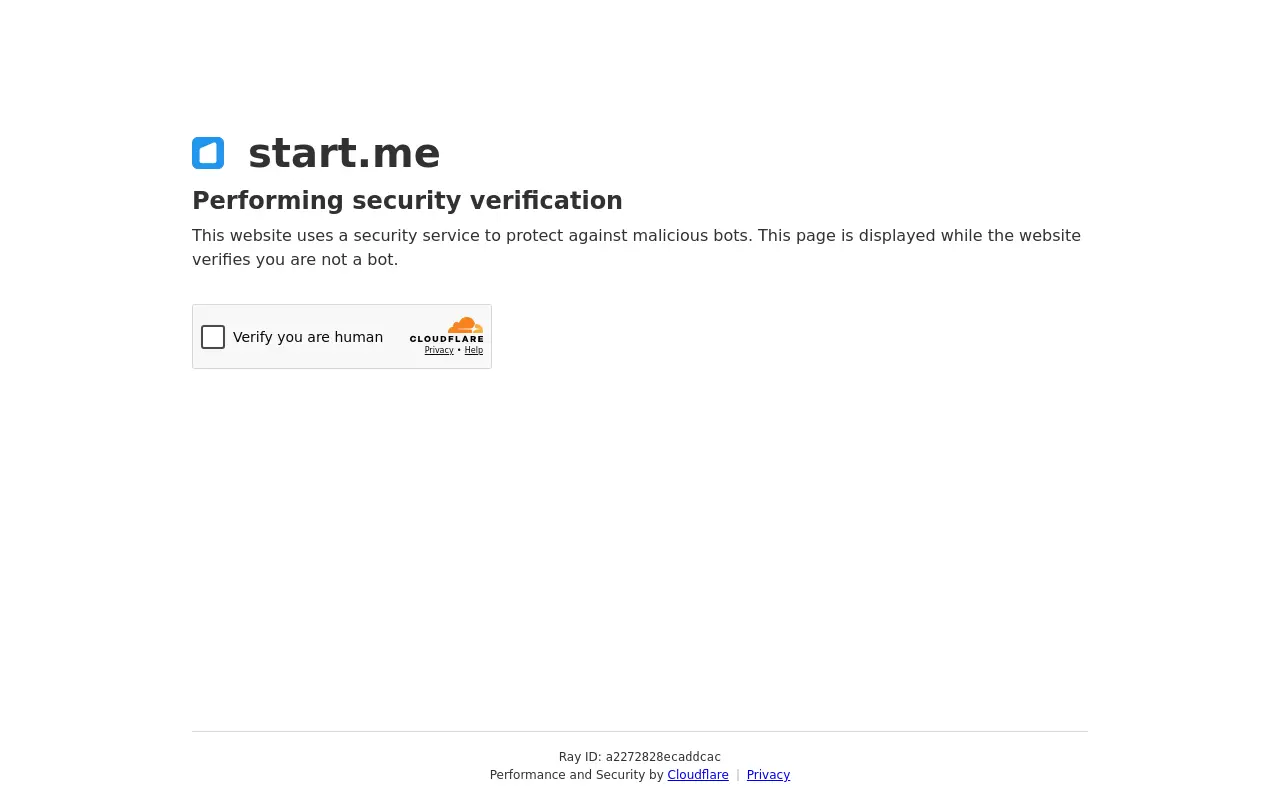 start.me 첫 화면