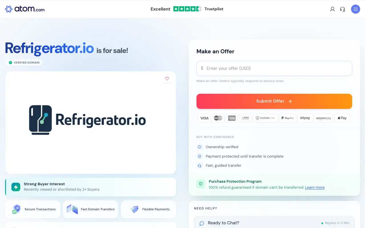 refrigerator.io 첫 화면