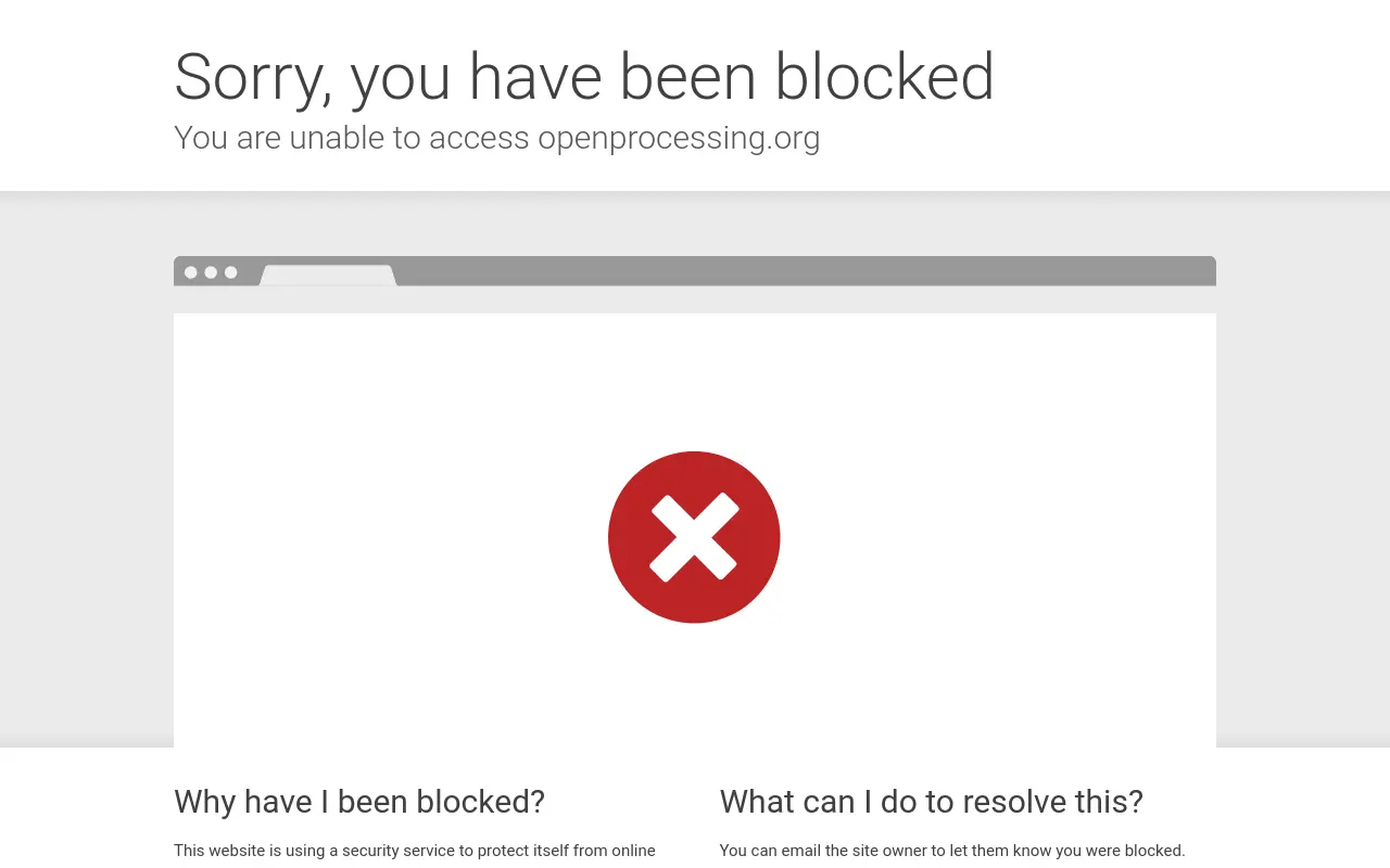 openprocessing.org 첫 화면