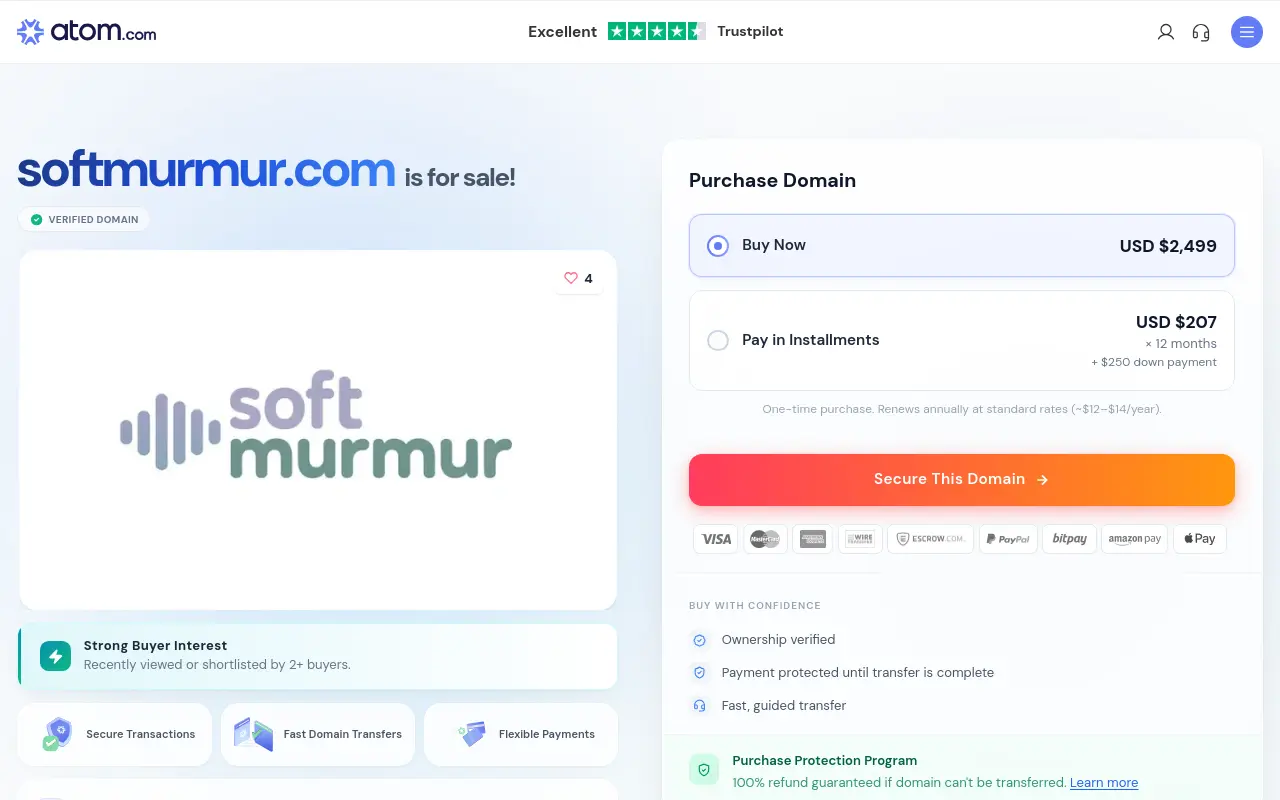 softmurmur.com 첫 화면