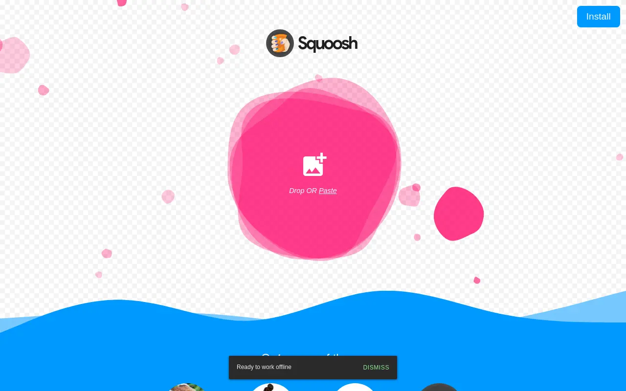 squoosh.app 첫 화면