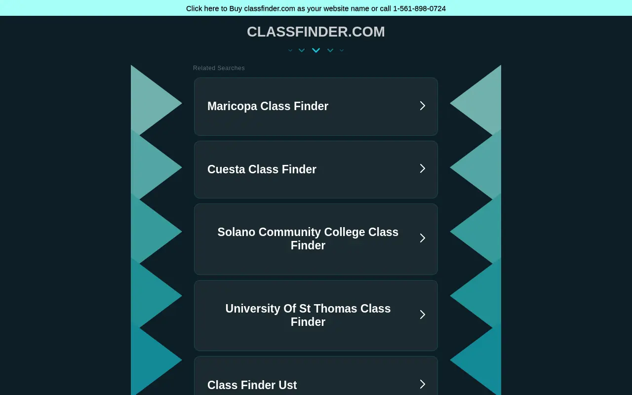 classfinder.com 첫 화면
